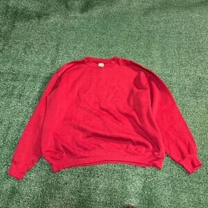 Vintage 70s Russell Athletic Red Sweatshirt Size Mens XL‎